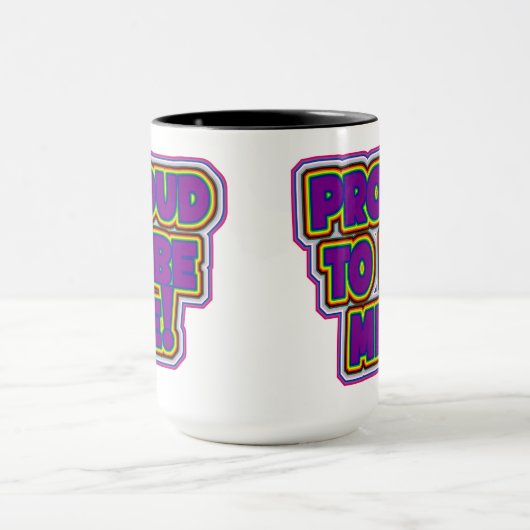 Proud om mij te zijn! - LGBTQ+ Pride Mok (Midden)