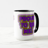 Proud om mij te zijn! - LGBTQ+ Pride Mok (Voorkant rechts)