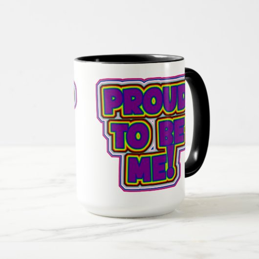 Proud om mij te zijn! - LGBTQ+ Pride Mok (Voorkant rechts)