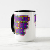 Proud om mij te zijn! - LGBTQ+ Pride Mok (Voorkant links)