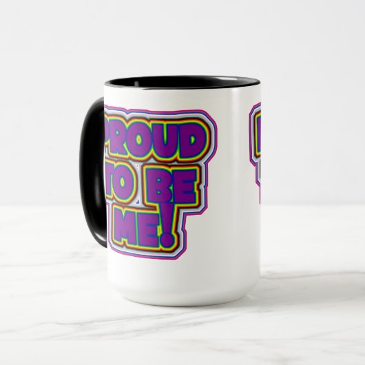 Proud om mij te zijn! - LGBTQ+ Pride Mok (Voorkant links)