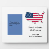 Proud om militair Plaque te bedienen Fotoplaat (Voorkant)