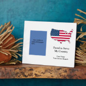 Proud om militair Plaque te bedienen Fotoplaat (Zijkant)