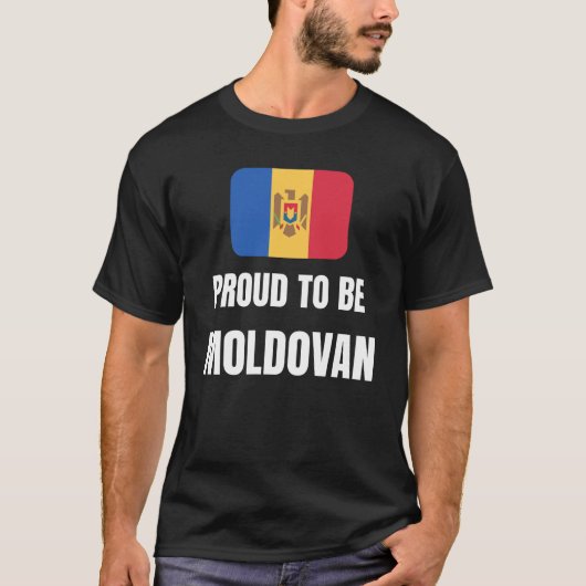Proud om Moldavisch te zijn T-shirt (Voorkant)