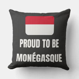Proud om Monegasque te worden Kussen