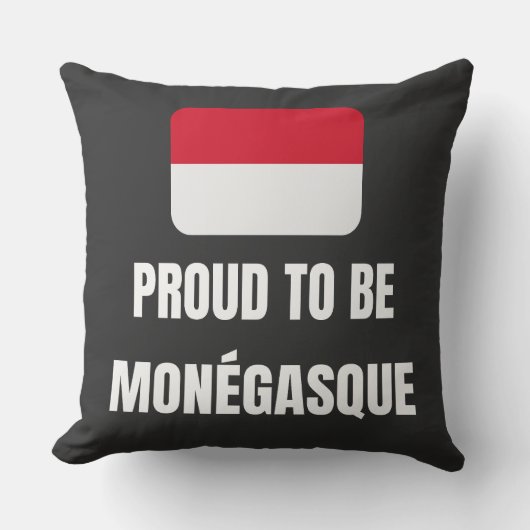 Proud om Monegasque te worden Kussen (Voorkant)