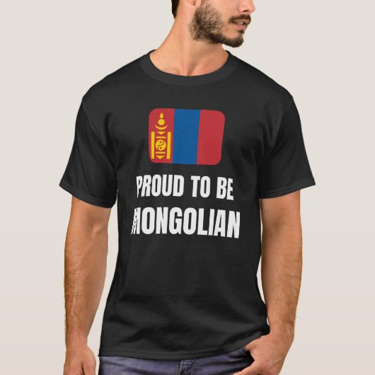 Proud om Mongoolisch te worden T-shirt (Voorkant)