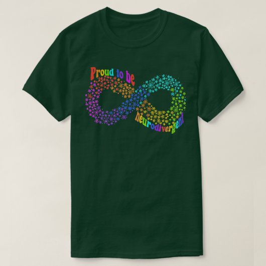 Proud om neurodivergent Spectrum Acceptatie te zij T-shirt (Design voorkant)