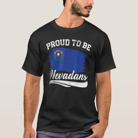 Proud om Nevadans Amerika Nevadians te zijn waar i T-shirt (Voorkant)