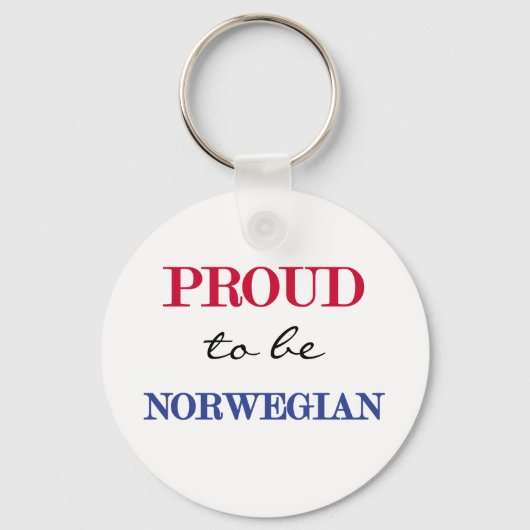 Proud om Noors te zijn Sleutelhanger (Voorkant)
