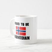 Proud om NORWEGIAN te zijn Koffiemok (Voorkant links)