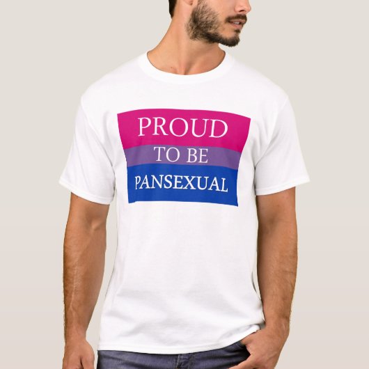 Proud om panseksueel te zijn t-shirt (Voorkant)