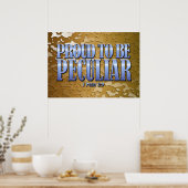 Proud om peculiar te zijn poster (Keuken)