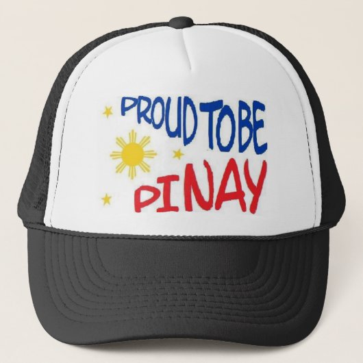 Proud om Pinay te zijn Trucker Pet (Voorkant)