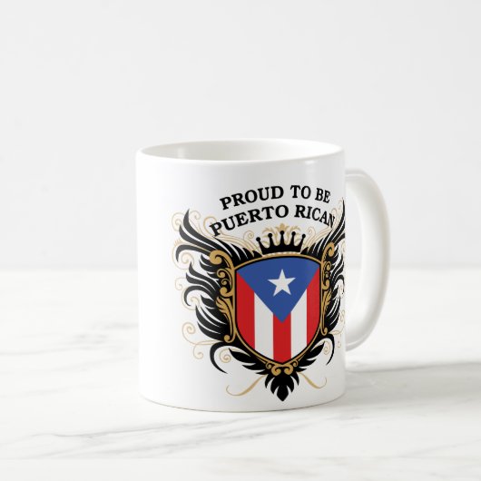 Proud om Puerto Ricaan te zijn Koffiemok (Voorkant rechts)