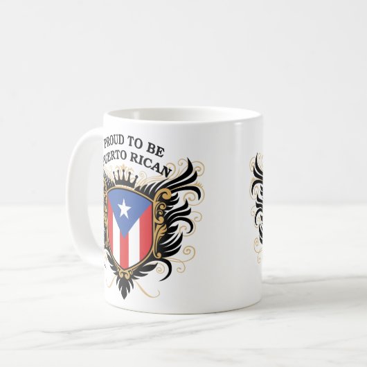Proud om Puerto Ricaan te zijn Koffiemok (Voorkant links)