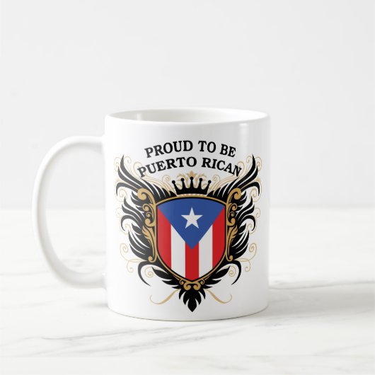 Proud om Puerto Ricaan te zijn Koffiemok (Links)