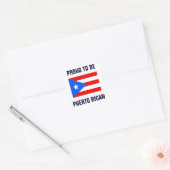 Proud om Puerto Ricaan te zijn Vierkante Sticker (Envelop)