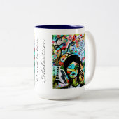 Proud om Scholastican te worden Tweekleurige Koffiemok (Voorkant rechts)