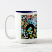 Proud om Scholastican te worden Tweekleurige Koffiemok (Links)