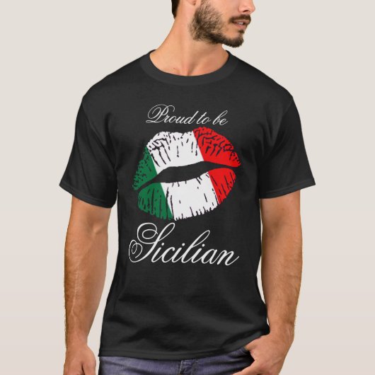 Proud om Siciliaans te zijn T-shirt (Voorkant)