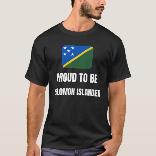 Proud om Solomon Islander te worden T-shirt (Voorkant)