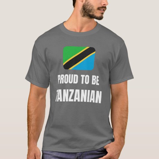 Proud om Tanzaniaans te zijn T-shirt (Voorkant)