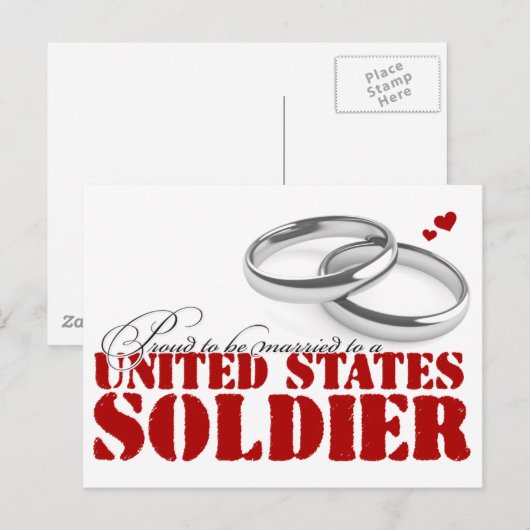 Proud om te trouwen briefkaart (Voorkant / Achterkant)