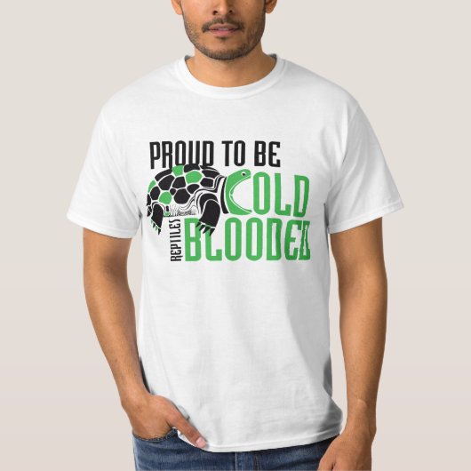 Proud om te worden verkouden - schildpad t-shirt (Voorkant)