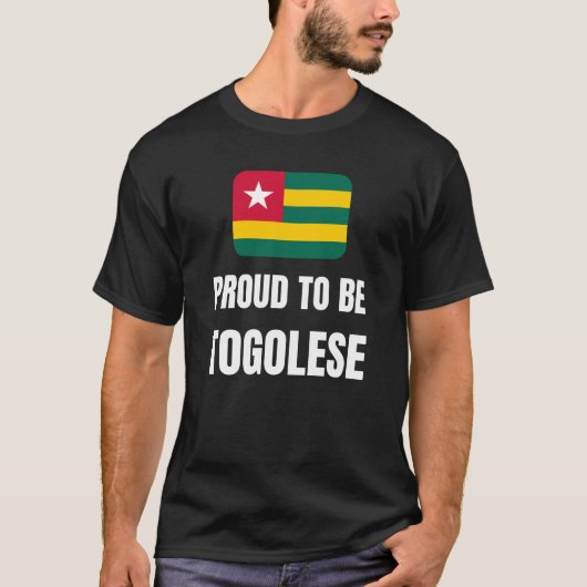 Proud om Togolese te worden T-shirt (Voorkant)