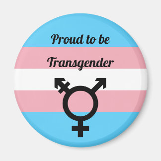 Proud om transgender te worden | Trans Pride Magneet