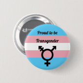 Proud om transgender te worden | Trans Pride Ronde Button 5,7 Cm (Voorkant /achterkant)