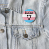 Proud om transgender te worden | Trans Pride Ronde Button 5,7 Cm (In situ)