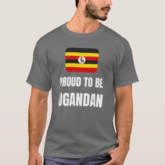 Proud om Ugandese te zijn T-shirt (Voorkant)