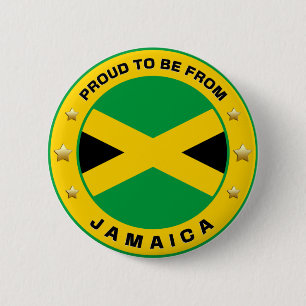 Proud om uit Jamaica te komen Ronde Button 5,7 Cm