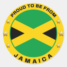 Proud om uit Jamaica te komen Ronde Sticker