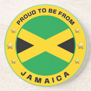 Proud om uit Jamaica te komen Zandsteen Onderzetter