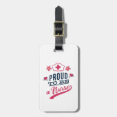 Proud om verpleegster te worden bagagelabel (Voorkant verticaal)