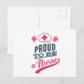 Proud om verpleegster te worden briefkaart (Voorkant / Achterkant)