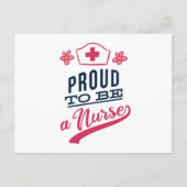 Proud om verpleegster te worden briefkaart (Voorkant)