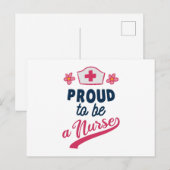 Proud om verpleegster te worden briefkaart (Voorkant / Achterkant)