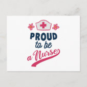 Proud om verpleegster te worden briefkaart (Voorkant)