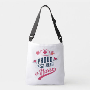 Proud om verpleegster te worden crossbody tas