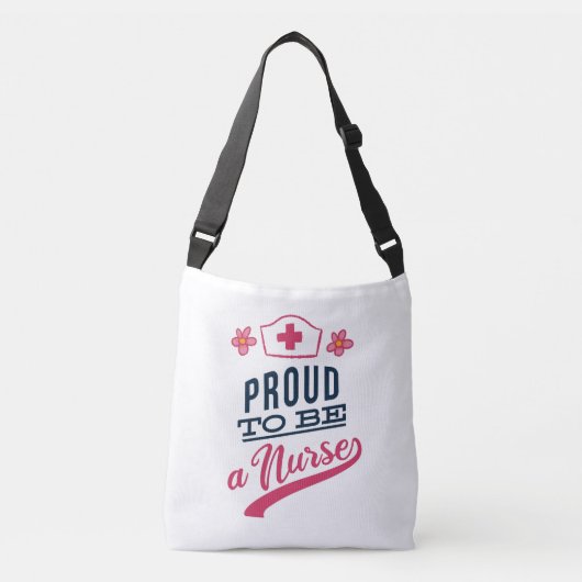 Proud om verpleegster te worden crossbody tas (Voorkant)