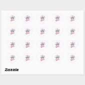 Proud om verpleegster te worden hart sticker (Vel)