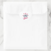 Proud om verpleegster te worden hart sticker (Tas)