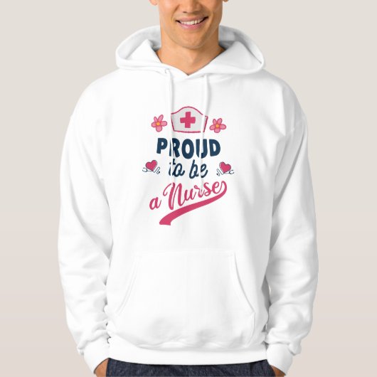 Proud om verpleegster te worden hoodie (Voorkant)