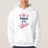Proud om verpleegster te worden hoodie (Voorkant)