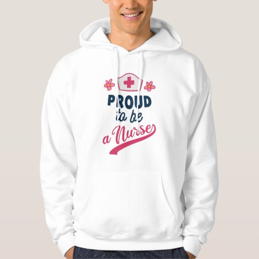 Proud om verpleegster te worden hoodie (Voorkant)