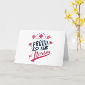 Proud om verpleegster te worden kaart (Gele Bloem)